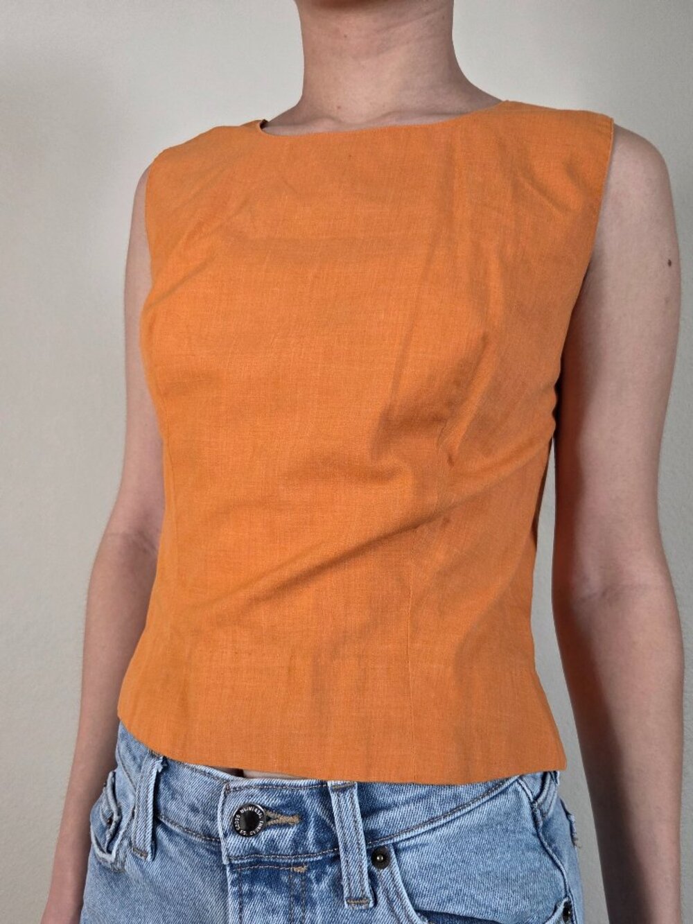 Vintage Activair Orange Sleeveless Tank